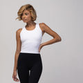 Ribbed Racer Crop Top