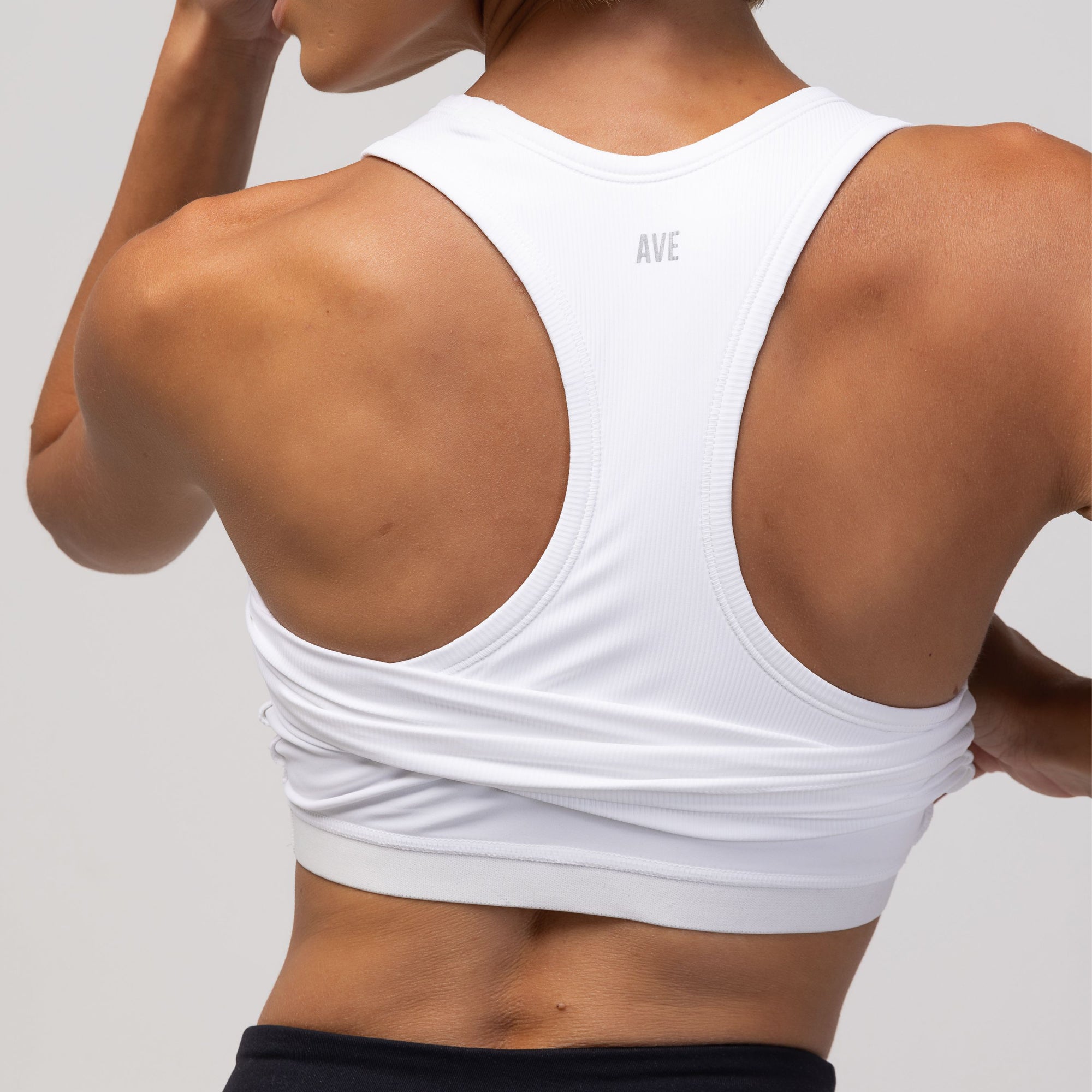 Ribbed Racer Crop Top