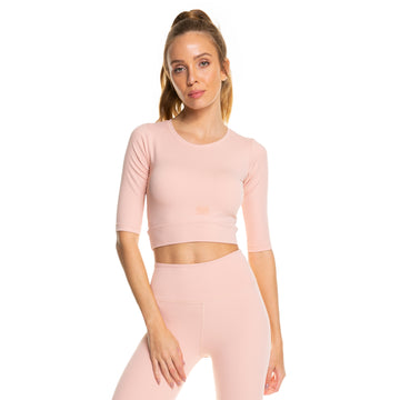 Soft Compression Cropped 3/4 Top