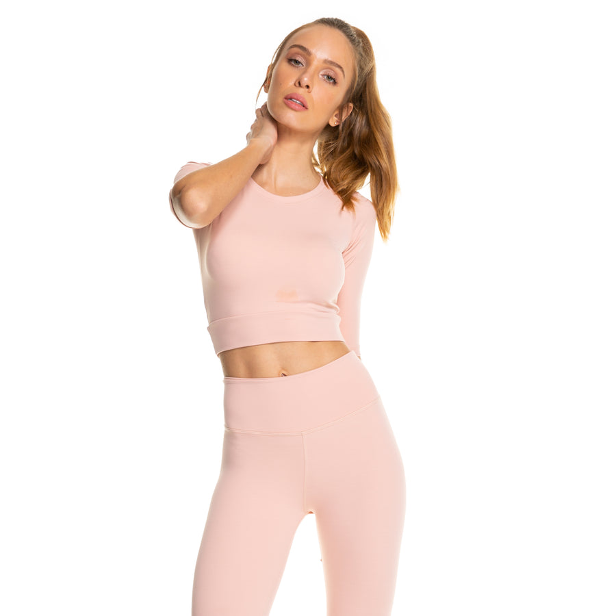 Soft Compression Cropped 3/4 Top