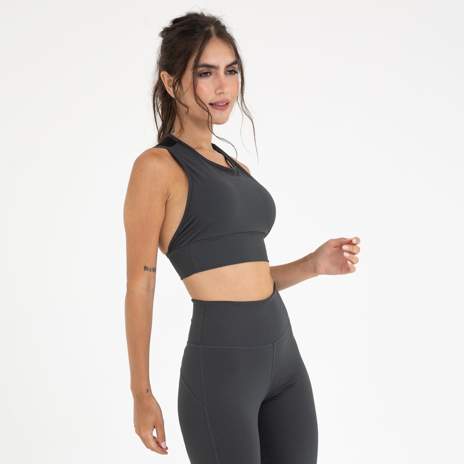 Tulle Back Sport Bra